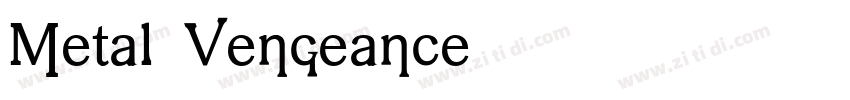Metal Vengeance字体转换